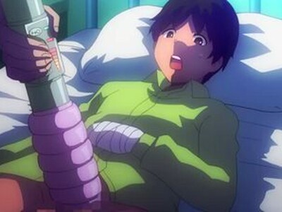 巨乳な痴女ナースが、両腕を怪我してオナニーできない患者の男のちんこに掃除機をつけたりしながらザーメンを搾りつくす！