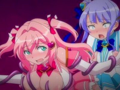 変身している巨乳でかわいい魔法少女たちが、触手で押さえつけられながら敵に凌辱されて、中出しで絶頂しまくる！
