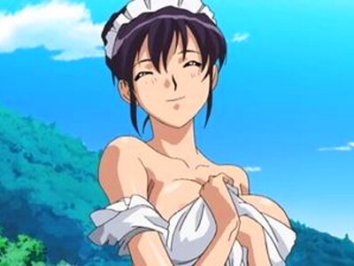 清楚系の巨乳美女が、メイド服姿で親戚の男をスケベにもてなしてあげて中出しを楽しんで悶えまくる！