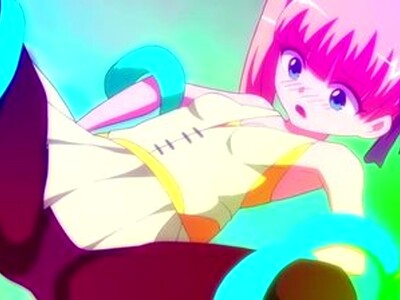 巨乳美少女が、触手で体をスケベに攻められてしまい、アナルとマンコをじっくりと開発されながら悶えまくる！
