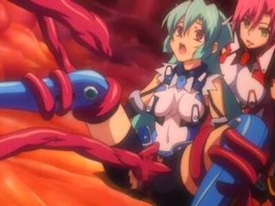巨乳な魔法少女が敵に襲われて、触手で押さえつけられたりしながら犯されて魔物の子供を孕まされてしまう！