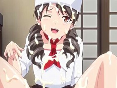ちっぱいでかわいい合法ロリの女が、パティシエのコスプレをして男を誘惑してクリームまみれでHを楽しむ！