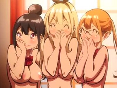 3人の爆乳JKたちが、かわいい顔をしている男にセフレになってもらって、ハーレム乱交を楽しんで中出しで昇天しまくる！