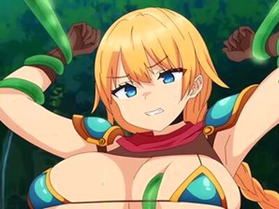 巨乳JKがVRゲームを体験して、女冒険者として森を探索すると魔物にHに攻められて昇天して、その刺激が自分の体にも伝わる！