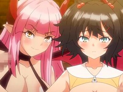 巨乳美少女がサキュバスの女に体を乗っ取られた状態で、男たちを誘惑して乱交で中出しを楽しみまくる！